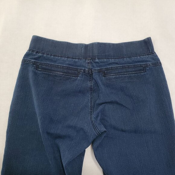 Lee Platinum Label Natural Fit Jeans Barely Bootcut Blue Stretch Waist Womens 6 - Picture 9 of 14